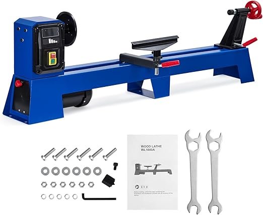 14x40 Benchtop Wood Lathe – Variable Speed Wood Turning Machine
