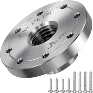 3 Inch Steel Wood Lathe Faceplate – 1x8 TPI Lathe Face Plate