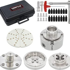 4 Inch Wood Lathe Chuck Set – Self Centering 4 Jaw Chuck Kit