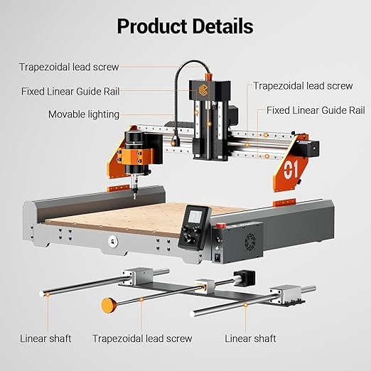 Artsian CNC Router Machine – 300W 4 Axis Desktop CNC Engraver