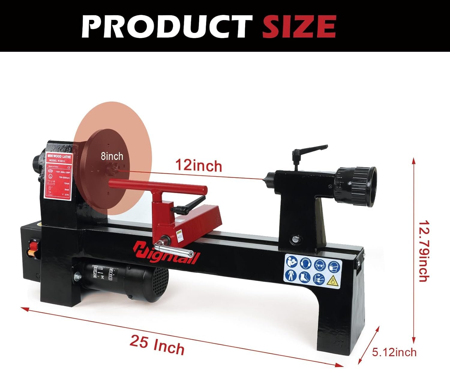 Benchtop Wood Lathe – Mini Wood Turning Machine