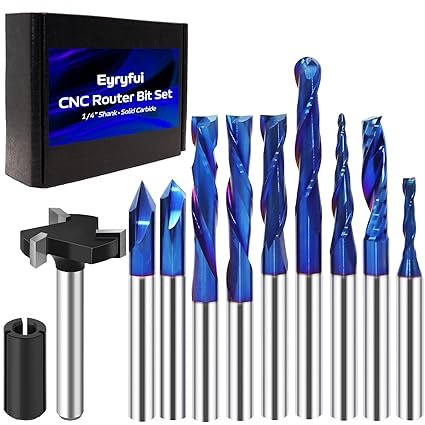 CNC Router Bits Set – Solid Carbide Woodworking Bit Kit