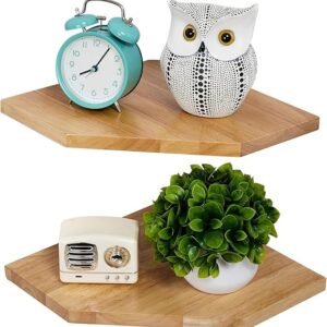 Corner Wall Shelves – Floating Corner Storage Shelves
