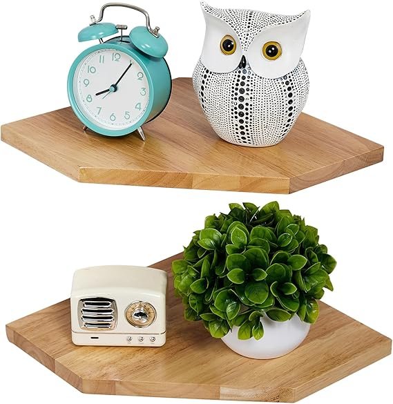 Corner Wall Shelves – Floating Corner Storage Shelves
