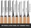 HAUTMEC Wood Turning Chisel Set – 8PCS Professional Lathe Tools