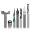 LUNYEE CNC Router Bits Essential Kit – ER11 Collet & End Mills Set