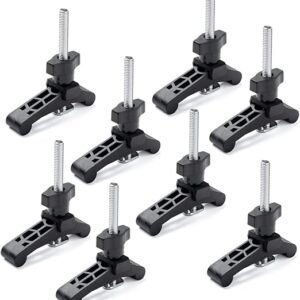POWERTEC T-Track Hold Down Clamp Set – 8PK Woodworking Clamps