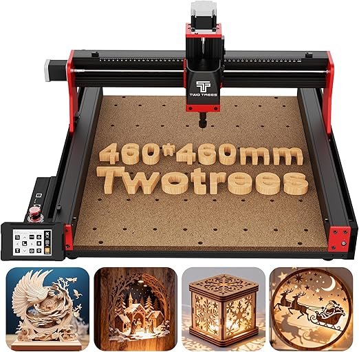 Twotrees TTC450 Pro CNC Router – All Metal 3-Axis Engraving Machine