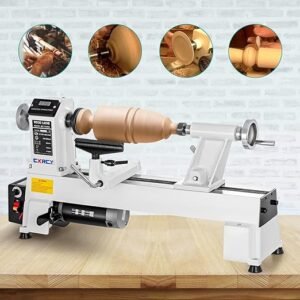 CXRCY Wood Lathe – Variable Speed Benchtop Lathe