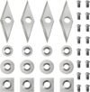 Carbide Lathe Tool Inserts Set Tungsten Cutters for Wood Lathe