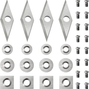 Carbide Lathe Tool Inserts Set Tungsten Cutters for Wood Lathe