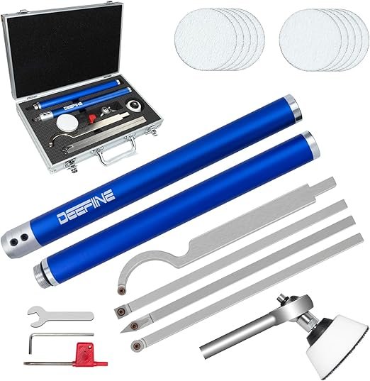 Carbide Tip Wood Lathe Turning Tool Set Woodturning Tools with Bowl Sander