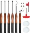 Full Size Carbide Wood Lathe Tool Kit Professional Turning Set