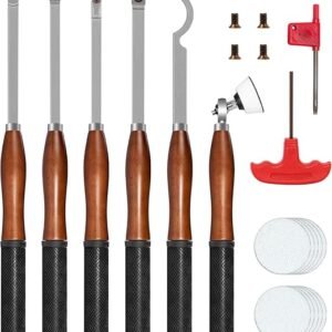 Full Size Carbide Wood Lathe Tool Kit Professional Turning Set
