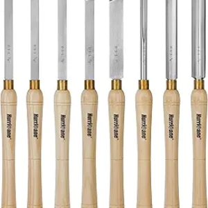 HURRICANE Wood Lathe Chisel Set HSS Wood Turning Tool Kit