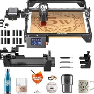LONGER Laser Engraver CNC Laser Cutter with Rotary Kit