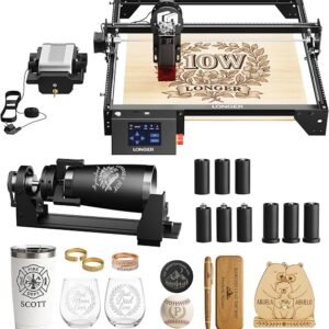 LONGER Laser Engraver CNC Laser Cutter with Air Assist Kit