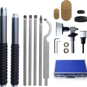 RUITOOL Carbide Wood Lathe Turning Tools Set Complete Woodturning Kit