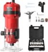 TEENO Wood Router Compact Edge Trimmer with Router Bit Set