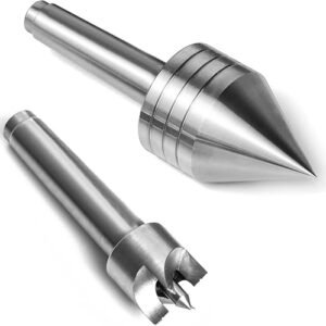 Wood Lathe Centers Set Live Center & 4 Prong Drive Center Kit