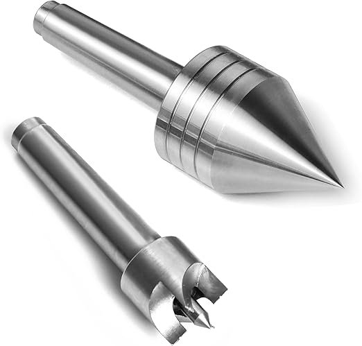 Wood Lathe Centers Set Live Center & 4 Prong Drive Center Kit