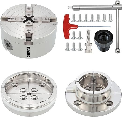 Wood Lathe Chuck Set Self Centering Jaw Turning Chuck