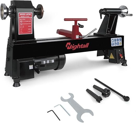 Wood Lathe Machine Benchtop Variable Speed Lathe