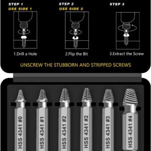 Damaged Screw Extractor Set