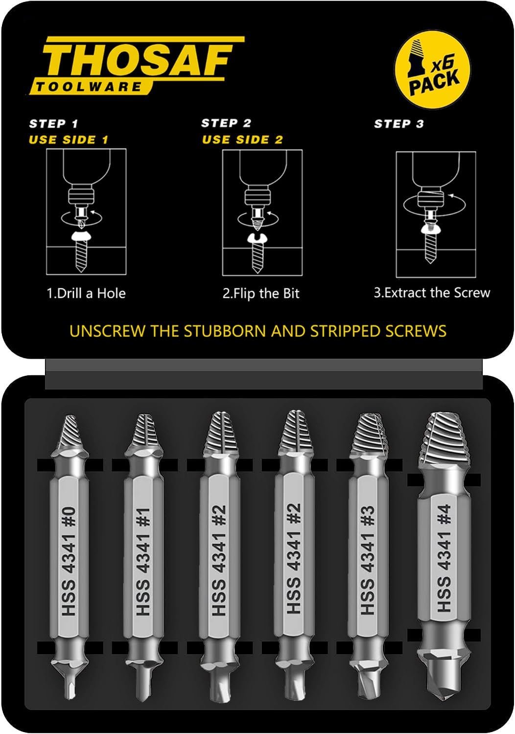 Damaged Screw Extractor Set