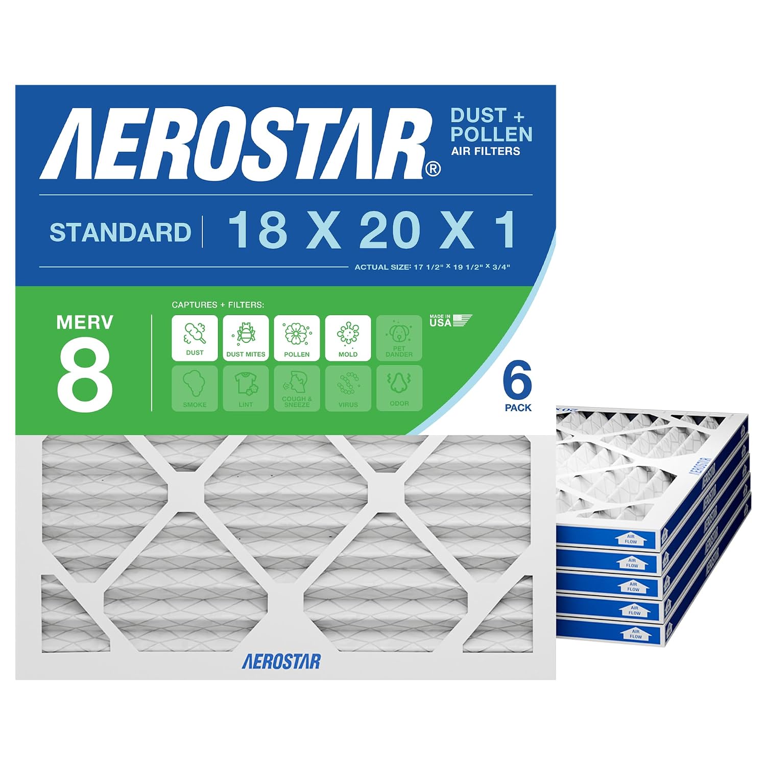 Aerostar 18x20x1 Air Filter