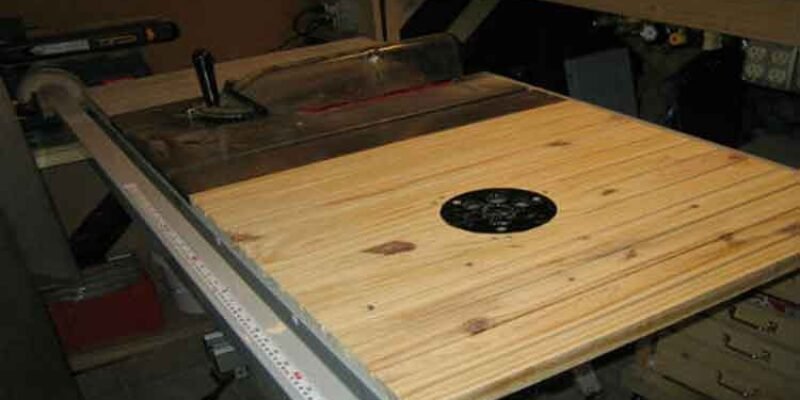 Table Saw with Router Table